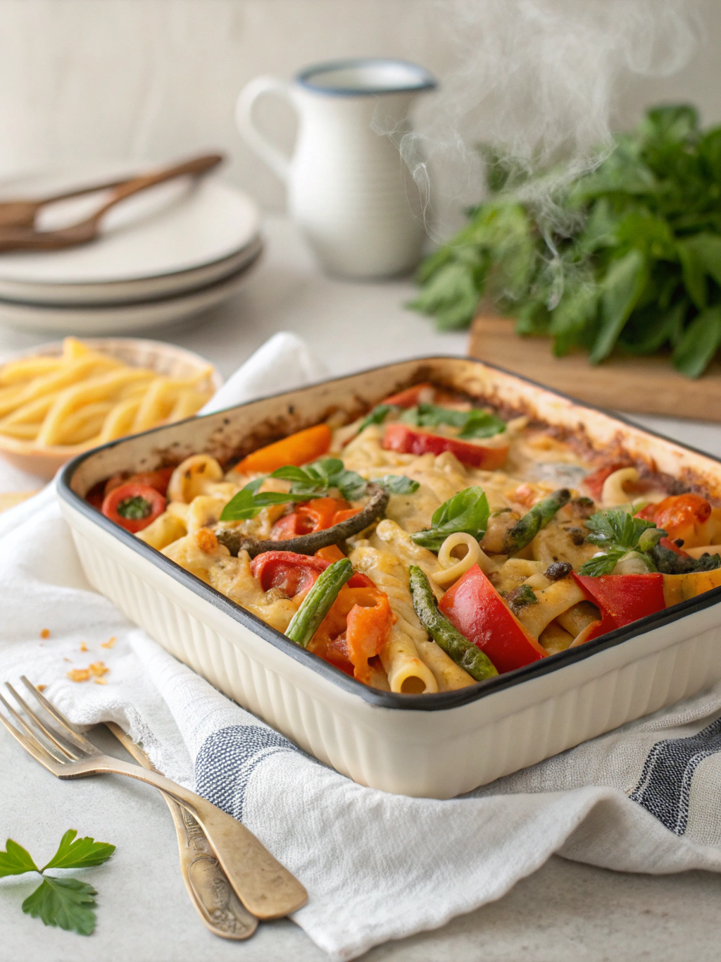 baked pasta veg