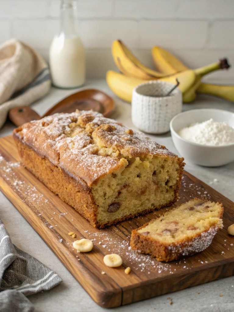 Easy Banana Bread with Cake Mix