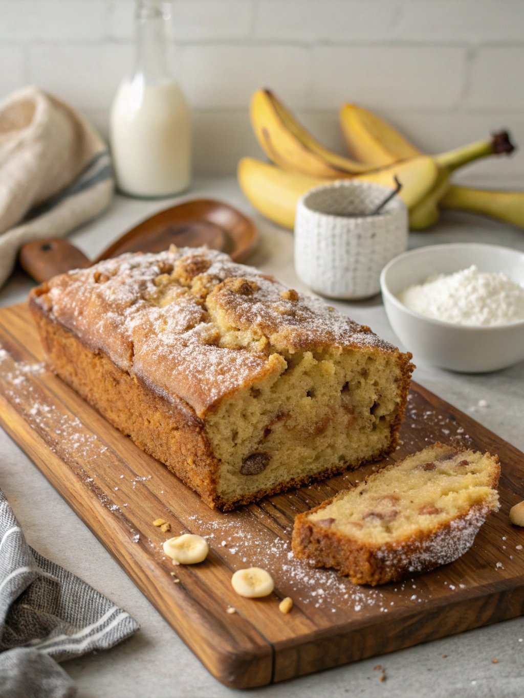 Easy Banana Bread with Cake Mix