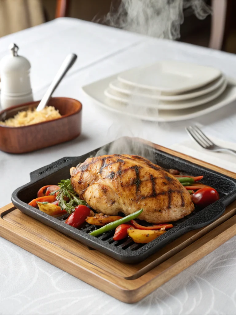 chicken on griddle