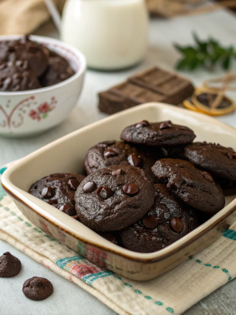 dark chocolate cookies