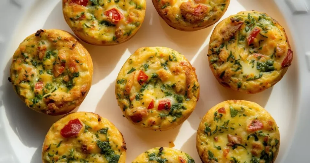 Egg white and veggie frittata muffin cups