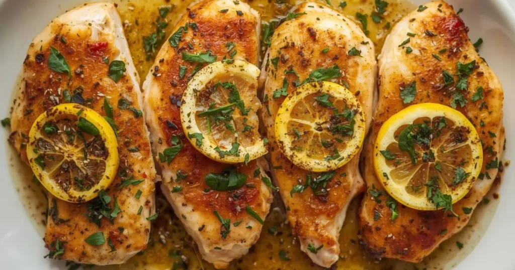 Zesty lemon herb baked chicken
