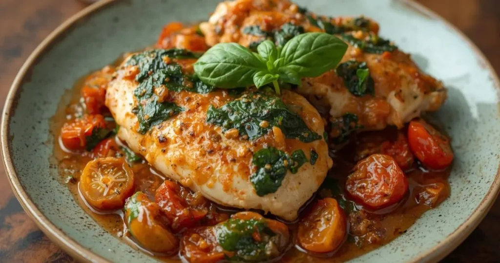 Creamy sundried tomato and spinach chicken