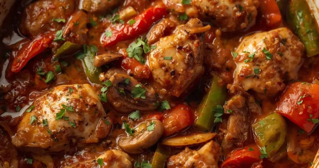 Chicken cacciatore Italian hunter stew