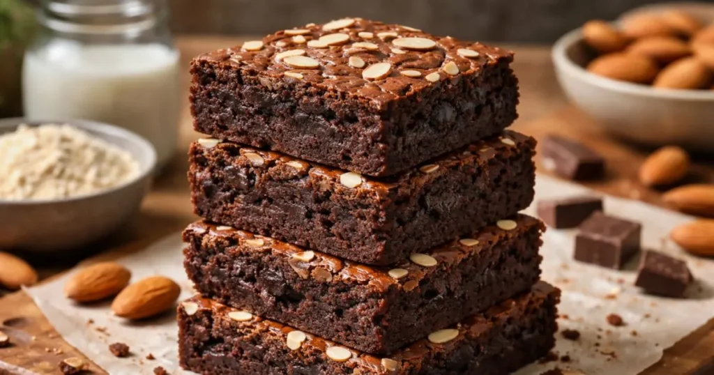 Fudgy almond flour brownies